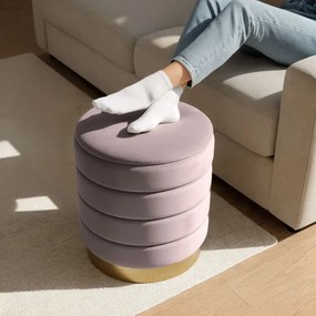 Taburetka LUNA pudrovo ružová