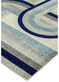 Sivo-modrý koberec 120x170 cm Nova Retro Blue – Asiatic Carpets