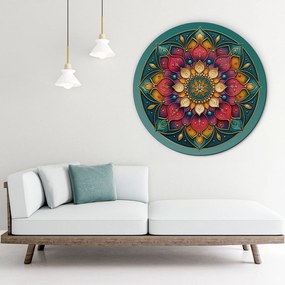 DUBLEZ | Drevený obraz mandaly - Výnimočná