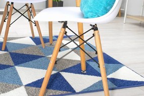 Set dvoch jedálenských stoličiek OSAKA biele (hnedé nohy) 2ks