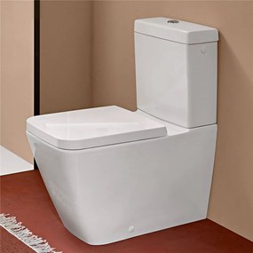 VILLEROY &amp; BOCH Venticello WC sedátko s poklopom, s funkciou QuickRelease a Softclosing, Stone White, 8M22S1RW