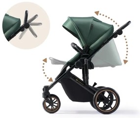 KINDERKRAFT - Kombinovaný kočík 2v1 PRIME 2 zelená