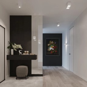 Stropné svietidlo Quad, 2x biele kovové tienidlo