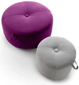 Veľký okrúhly taburet ROUND, fialová (viky 19)