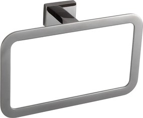 Mexen Arno, prsteňový vešiak na uterák, čierny chróm, 7020732-73