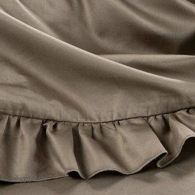 MAKOSATÉNOVÉ OBLIEČKY REINA24A 200X220 CM, 2 KS 70X80 CM SVETLOHNEDÉ
