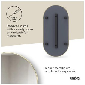 Nástenné zrkadlo 46x91 cm Hubba – Umbra