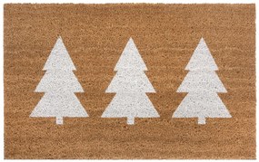 Rohožka 3 stromy biela 105670 – na von aj na doma, 45x75, hnedá, chodba / predsieň, Hanse Home