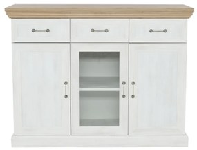 Tempo Kondela Trojdveroá komoda, sosna nordická/dub divoký, ROYAL K1S