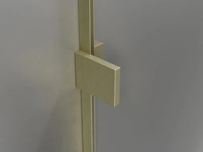 Mexen Lunar L sprchová stena ľavá 60 x 200 cm, 8mm číre sklo, zlatá matná, 830L-060-000-55-00-L