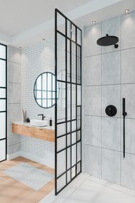 Laveo Pretto, podomietková sprchová súprava, čierna matná, LAV-BAO_701P