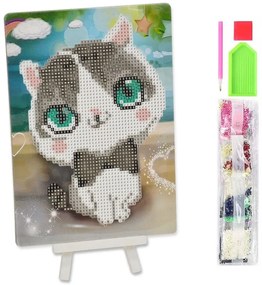 NO-1007250 NORIMPEX Mini diamantová mozaika - pevná - Kocúrik