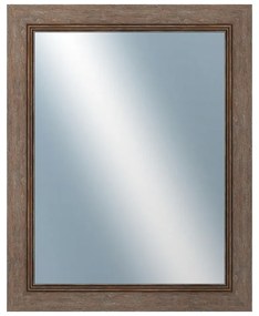 DANTIK - Zrkadlo v rámu, rozmer s rámom 40x50 cm z lišty CARRARA hnedá (2894)