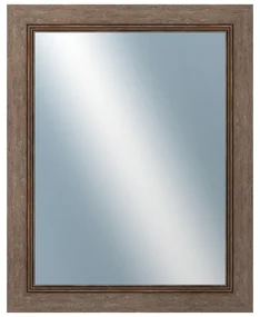DANTIK - Zrkadlo v rámu, rozmer s rámom 40x50 cm z lišty CARRARA hnedá (2894)