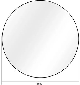 Nástenné zrkadlo pr. 81 cm