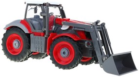 RAMIZ Traktor s prívesom RC 1:28 červeno-zelený RTR