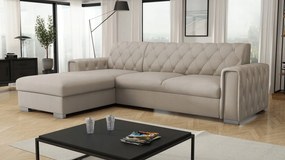 Rohová sedacia súprava Nazit (svetlobéžová)