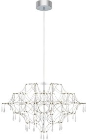 Markslöjd 108870 - LED Stm. krišt. luster na lanku EFESOS LED/25W/230V pr. 80 cm