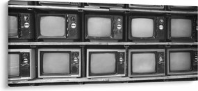 Obraz - Retro televízie (120x50 cm)