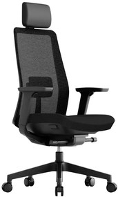 KREDE Kancelárska stolička K10 BLACK čierna