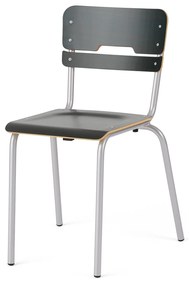 Školská stolička SCIENTIA, nízke sedadlo, V 460 mm, strieborná/antracit