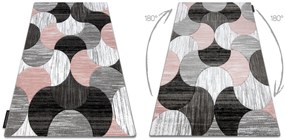 Koberec ALTER Geo mušle, ružový