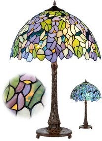 Veľká lampa Tiffany vitráž Slim kolekcia AMAZONIT Ø50*72