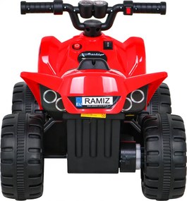 Ramiz Najrýchlejšia batériová štvorkolka pre deti Červená + 25W motor