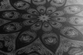 Obraz hypnotická Mandala v čiernobielom prevedení Varianta: 120x80