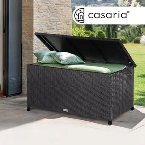 InternetovaZahrada Úložný box s kolieskami 370 L - čierny