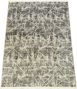 Koberec Creante 55064 GREY – sivý obdĺžnik s geometrickým vzorom Rozmer: 80x150 cm