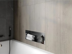 Mexen X-Wall-NR, polica na zapustenie bez príruby 60 x 20 cm, grafitová matná - 19E1602010