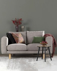 Sada 3 dekoračných vankúšov Fern Flower maroon I