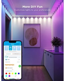 Govee - RGBIC LED String Downlights 5m Wi-Fi