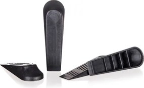 Súprava dverných zarážok 4 ks, čierne%