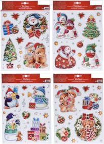 Set vianočných nálepiek 21 × 30 cm