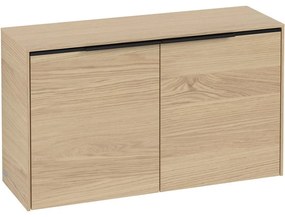 VILLEROY &amp; BOCH Subway 3.0 závesná bočná skrinka nízka, 2 dvierka, 805 x 256 x 423 mm, Nordic Oak, C60001VJ