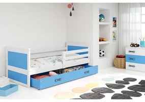 Detská posteľ RICO 200x90 cm Modrá Biela