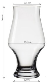 Poháre na pivo 300 ml set 4 ks - Univers Glas Lunasol - 321974