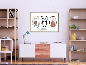 Artgeist Plagát - Friends [Poster] Veľkosť: 45x30, Verzia: Čierny rám