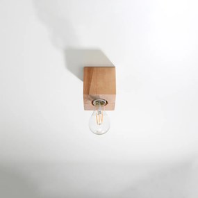 Stropné svietidlo Ariz, drevené telo svietidla