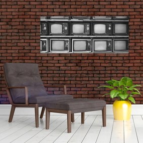 Obraz - Retro televízie (120x50 cm)