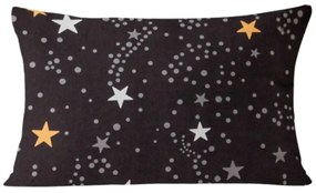 Flanelový poťah na vankúš STELLAR 50x70 cm, tmavo sivý