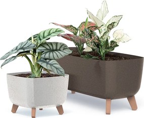 Kvetináč GRACIE SQUAT ECO antracitový