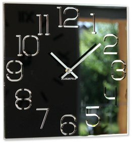 Dekorstudio Moderné nástenné hodiny DIGIT čierne