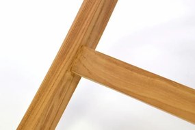 Divero 32596 Drevený záhradný stôl, teakové drevo, 80 x 80 cm