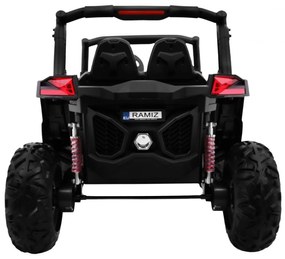 RAMIZ ELEKTRICKÁ AUTÍČKO JEEP UTV - MX - LCD - ČIERNA - 4X4 - MOTOR - 4x45W - BATÉRIA - 2 x 12V/7Ah - 2023