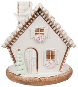 Cukrová perníková chalúpka s Led svetielkami Gingerbread House - 17 * 16 * 17 cm / 3 * AAA