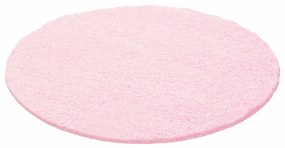 Jutex Koberec Life Shaggy ružový 1500 kruh, Rozmery 1.60 x 1.60