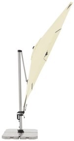 Doppler ACTIVE 370 cm - výkyvný záhradný slnečník s bočnou tyčou prírodná (slonovinová kost - kód farby 820)